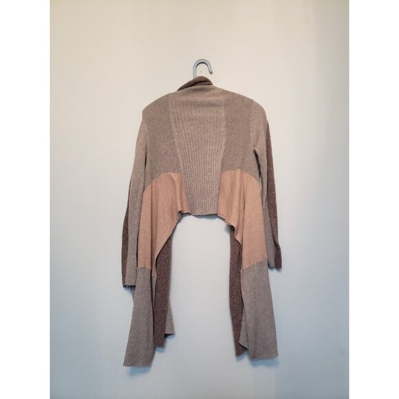 Sparrow Womens S Cardigan Open Front Cropped Back Anthropologie Waterfall Gray - Picture 2 of 6